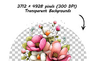 Whimsical Spring Flowers ClipartS, a Graphic by one-touch (Thumbnail 7 of 18)