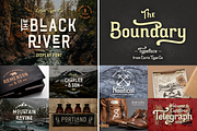 Huge Vintage Font Bundle, a Script Font by Larin Type Co. (Thumbnail 9 of 16)