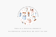 Hot Chocolate Seamless Pattern, a Decorative Illustration by Pati Charm Studio (Thumbnail 4 of 7)