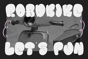 Poppoly Graffiti Bubble Display Font