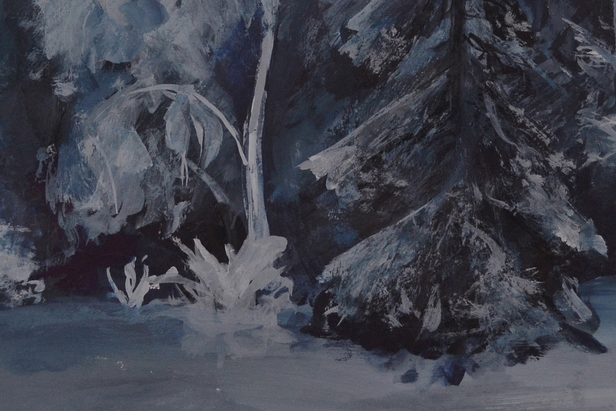 Winter fairytale in forest preview 2