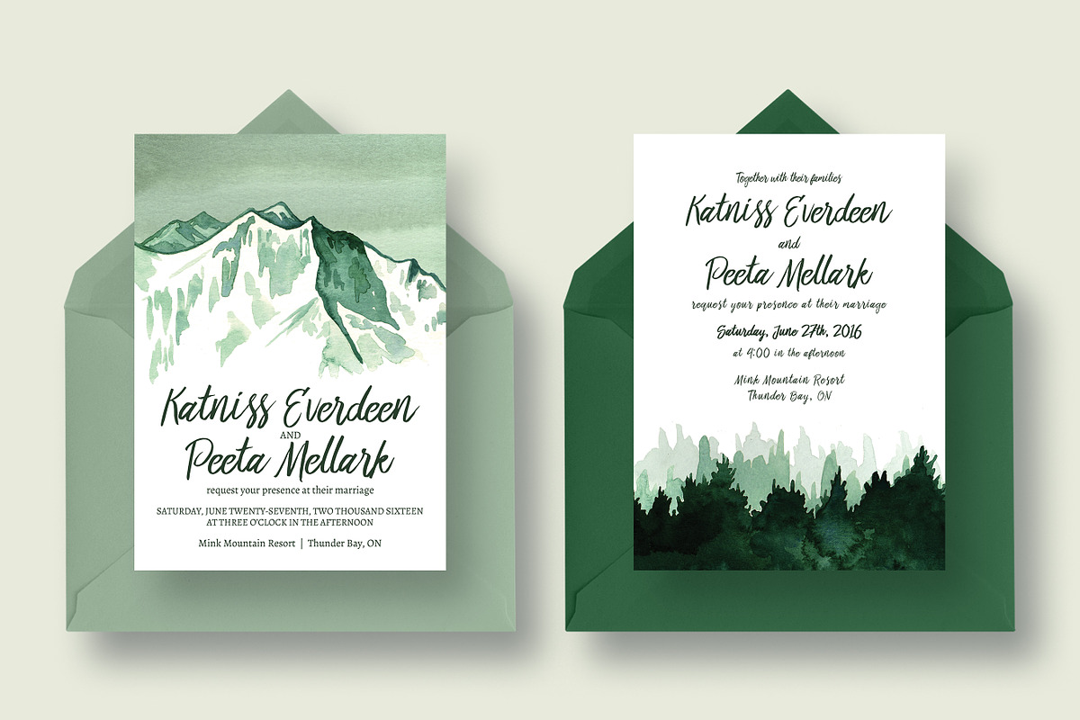 Wild Greenery Wedding Collection, an Invitation Template by Knotted Design (Photo 2 of 9)