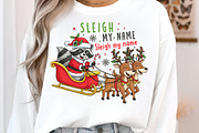 Funny Christmas Santa Raccoon PNG, an Illustration by SinaCreation (Thumbnail 2 of 7)