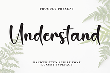 Understand | Script Font