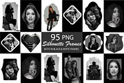 Silhouette Frames PNG Photo Overlays, a Background Graphic by Chipshpow Graphics (Thumbnail 1 of 10)