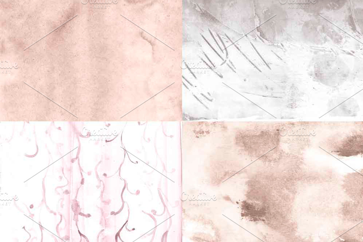 Delicate Pastel Papers (Watercolour), a Pattern Graphic by Liz Plummer (Photo 3 of 5)