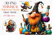 Halloween Gnome Clipart, a Seasonal Illustration by fashionaddict (Thumbnail 1 of 7)