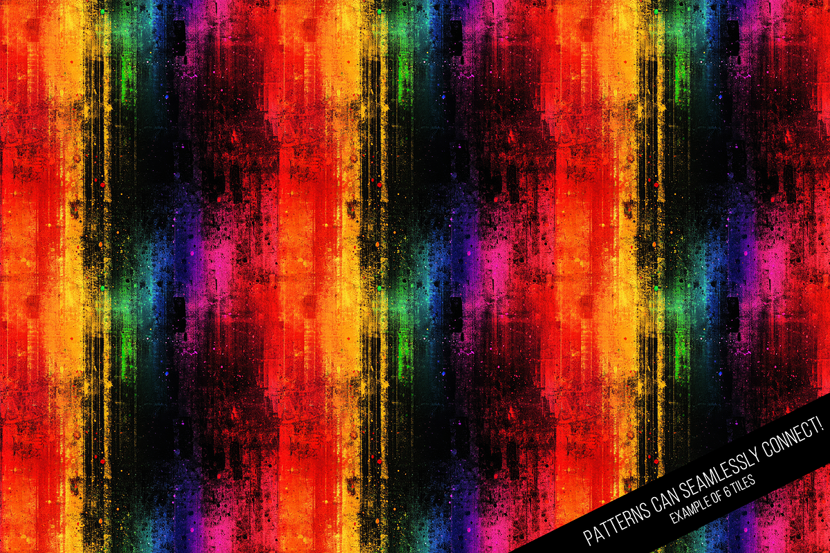 Electric Grunge Digital Paper, a Pattern Graphic by Chromolume Studio (Photo 6 of 15)