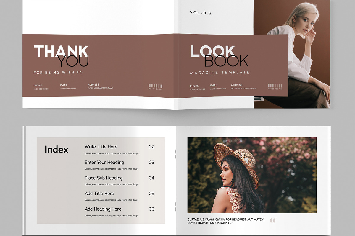 Modern Look Book Magazine Template, a Magazine Template by MightyDesign (Photo 2 of 8)
