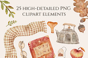 Autumn Vibes – Hand-Drawn Clipart, a Graphic by Kattypainting (Thumbnail 5 of 6)