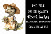 Dinosaurs Watercolor Clipart, an Illustration by Designking (Thumbnail 4 of 5)
