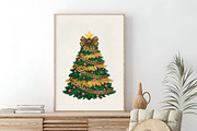 Coquette Christmas Trees Leopard Bow, an Illustration by SinaCreation (Thumbnail 2 of 7)