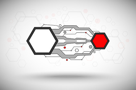 two hexagonal cells