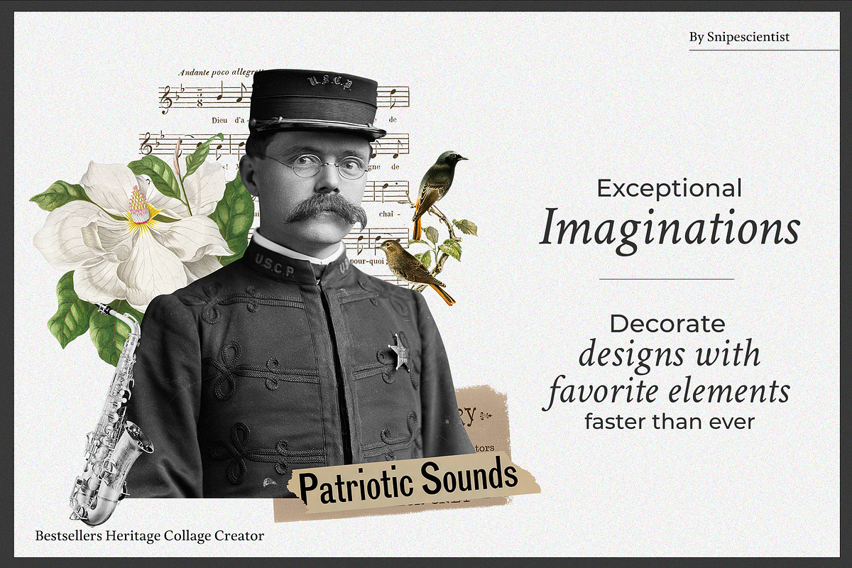 Bestsellers Heritage Collage Creator, an Object Graphic by SNIPESCIENTIST (Photo 33 of 64)