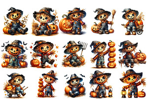 Scarecrow Autumn Clipart