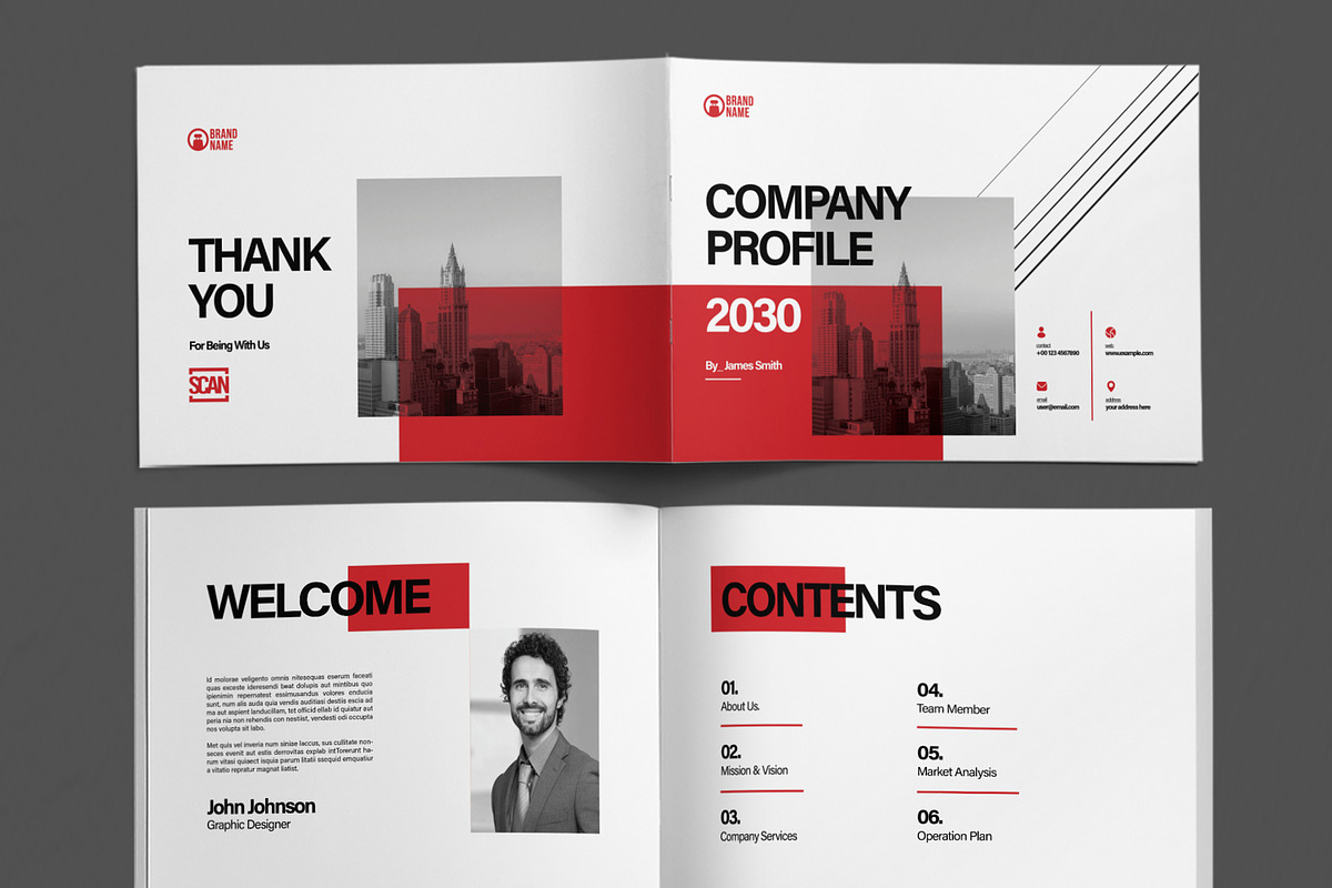 Creative Company Profile, a Brochure Template by ContestDesign (Photo 2 of 5)
