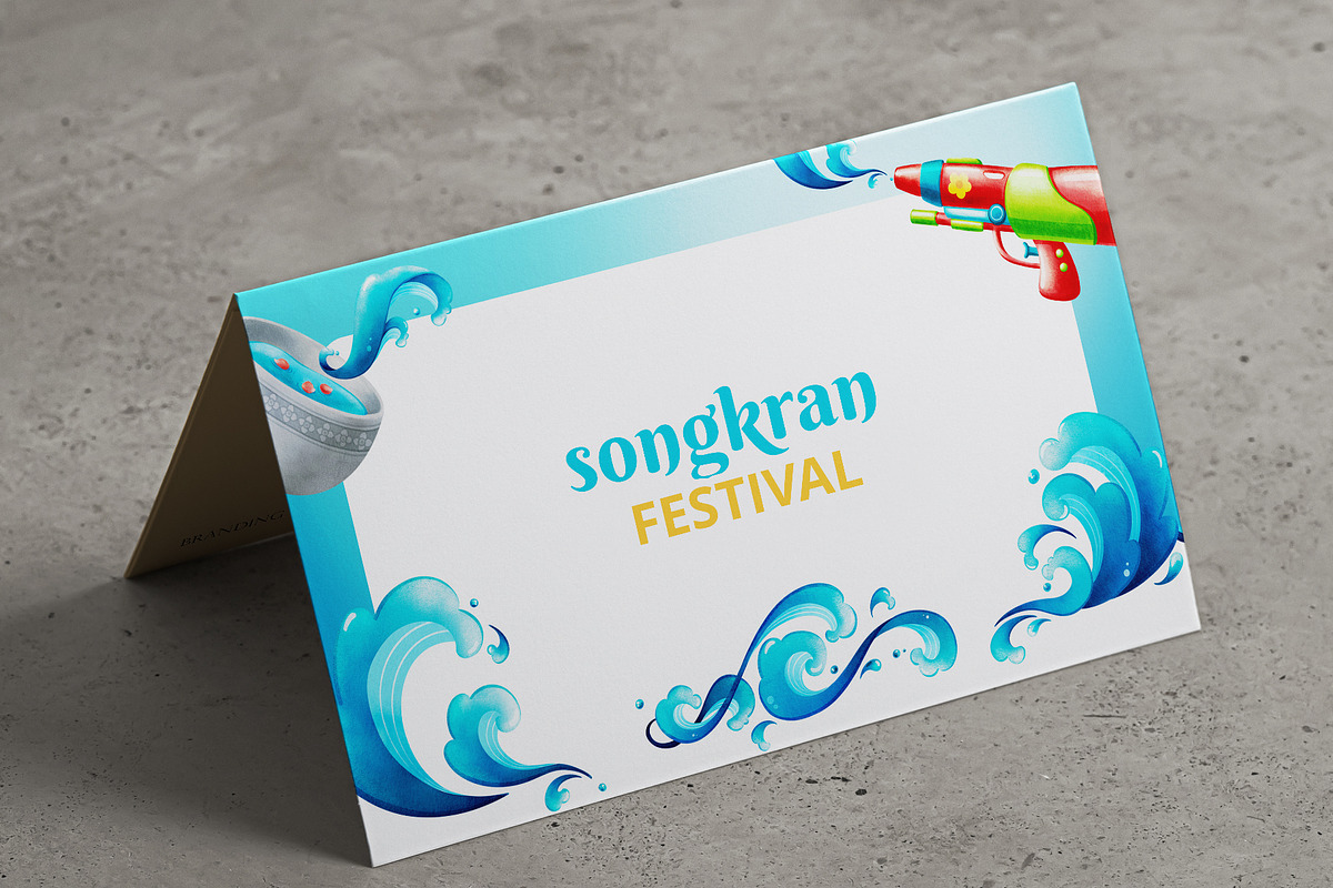 Splash & Smile Songkran Icon, a Person Illustration by CreativeValuation (Photo 7 of 14)