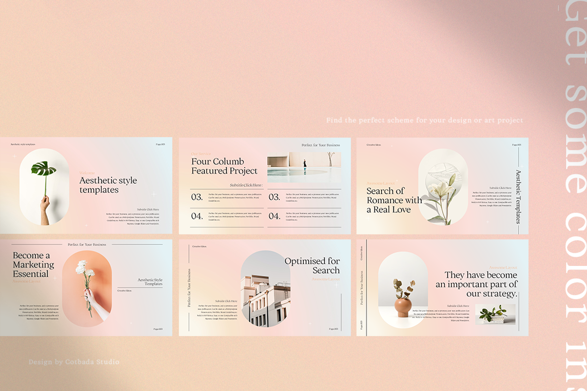 PASTELIC Powerpoint Templates, a Presentation Template by Cotbada_studio (Photo 3 of 11)