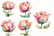 Whimsical Tulip Clipart, an Illustration by Designworld (Thumbnail 4 of 7)