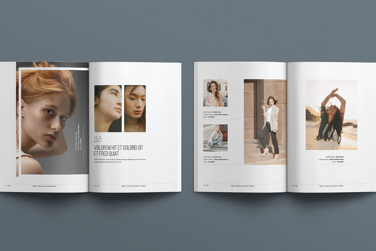 Digital LookBook Template, a Magazine Template by E-Type (Photo 5 of 7)