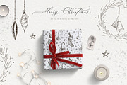 Christmas vintage line illustrations, a Decorative Illustration by Summer Nightingale Art (Thumbnail 1 of 7)