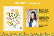 Folksy Wreaths & Bouquets Templates, an Illustration by On the Mark Designs (Thumbnail 11 of 16)