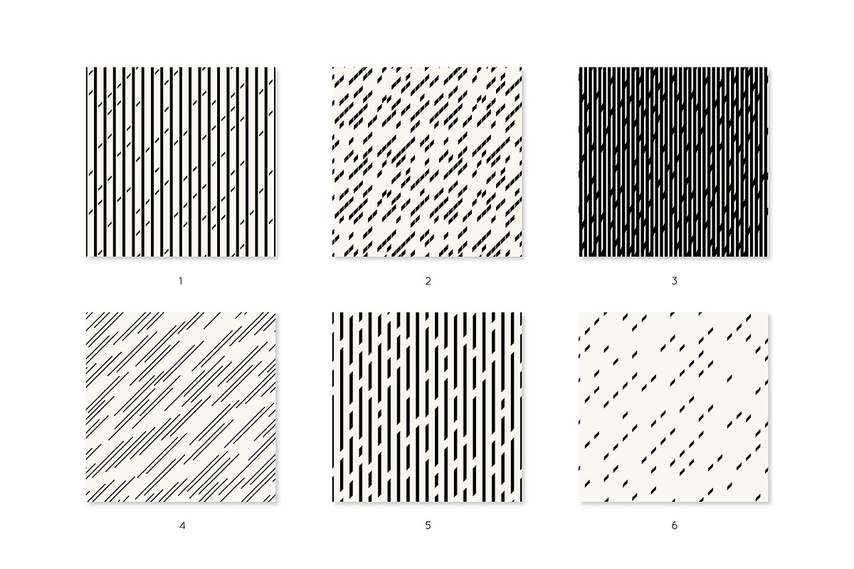 Oblique Seamless Patterns Set, a Pattern Graphic by Curly_Pat (Photo 2 of 6)