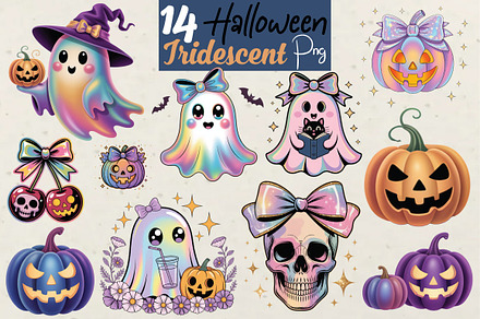 Halloween Iridescent Ghost Bundle