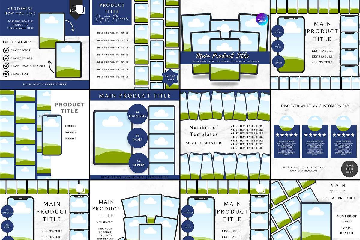 Ultimate Digital Seller Mockup Pack, a Templates & Theme by Digital Content Mix (Photo 6 of 7)