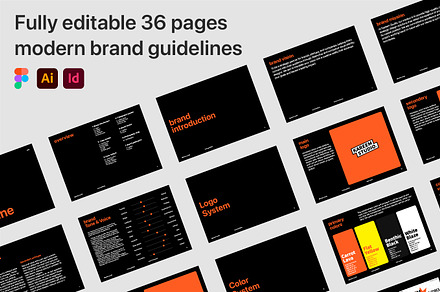 Brand guidelines template, a Branding & Logo Template by kareem.studi0