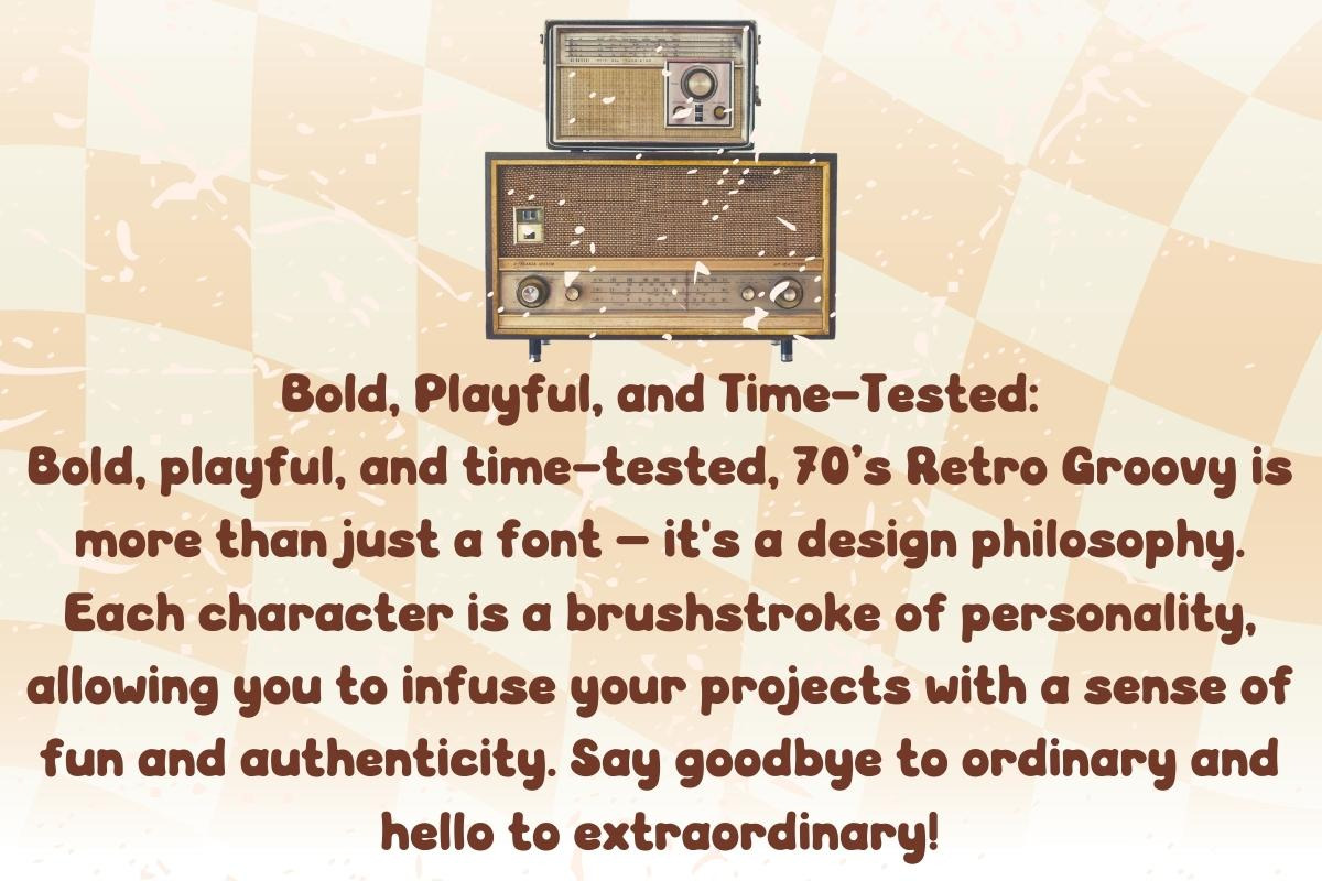70’s Retro Groovy - Handwritting, a Handwritten Font by Charmingbear59.design (Photo 4 of 5)