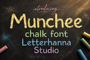 Munchee Playful Chalk Textured Font