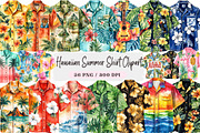 Hawaiian Summer Shirt Clipart, a Seasonal Illustration by DreamArtGraphic (Thumbnail 1 of 4)