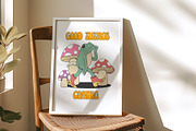 Retro Groovy Clipart Bundle, an Illustration by Anastasiya Klempach (Thumbnail 11 of 12)