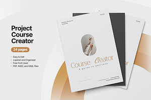 Project Course Creator Template, a Brochure Template by TMint Play