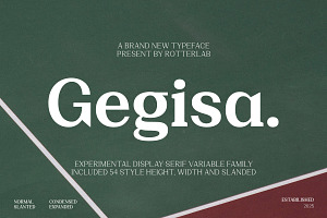 Gegisa - (54 Font Family)