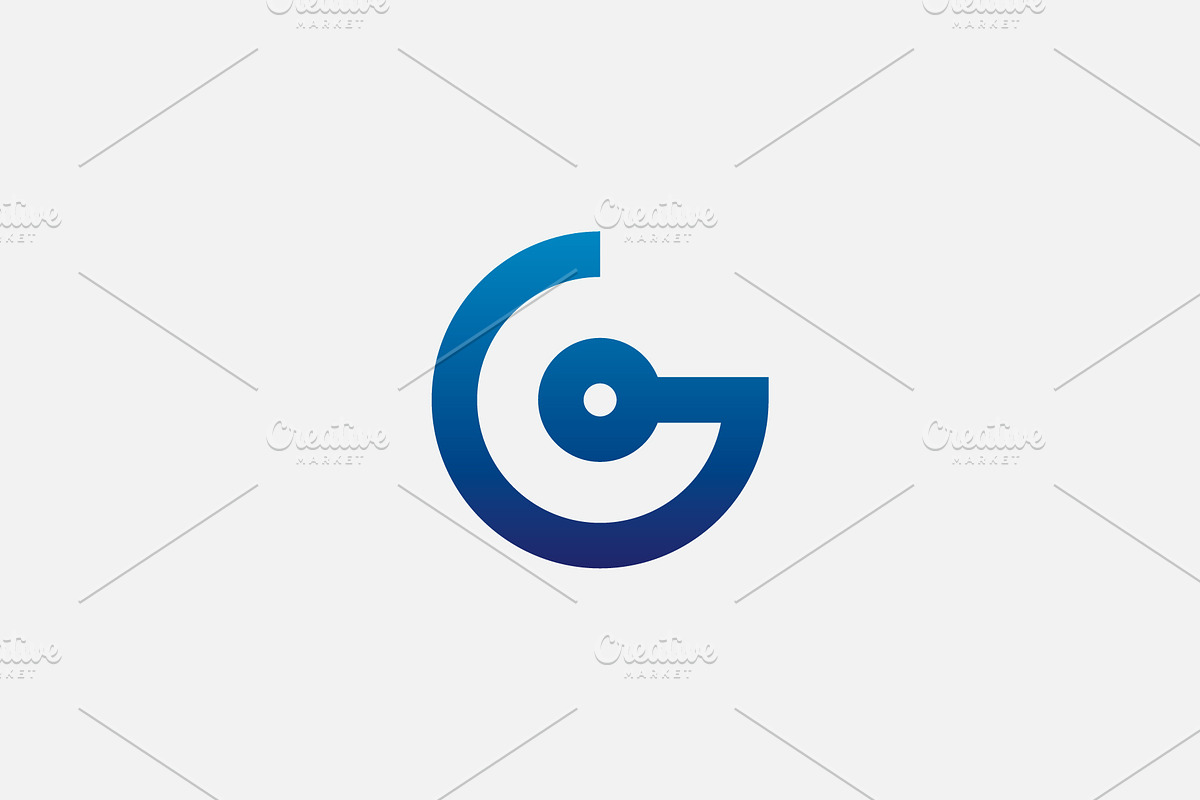 Letter G Technology Blue Logo, a Branding & Logo Template by kurostd