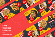 Food Seamless Instagram, a Social Media Template by Pixelz Studio (Thumbnail 1 of 4)