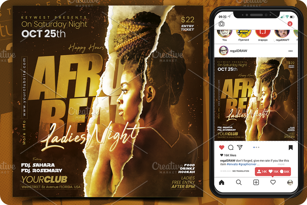 Afro Beat Flyer