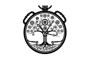 Steampunk Tree of Life Symbol Bundle, an Illustration by yasushie (Thumbnail 5 of 31)