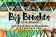 36 Big Photoshop Brushes, a Brush Add-On by Li Zamperini (Thumbnail 1 of 4)