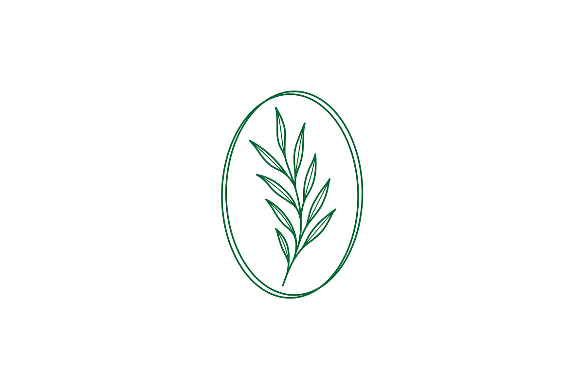 Botanical Logo Minimalist Leaves, a Branding & Logo Template by Signatoro (Photo 1 of 3)