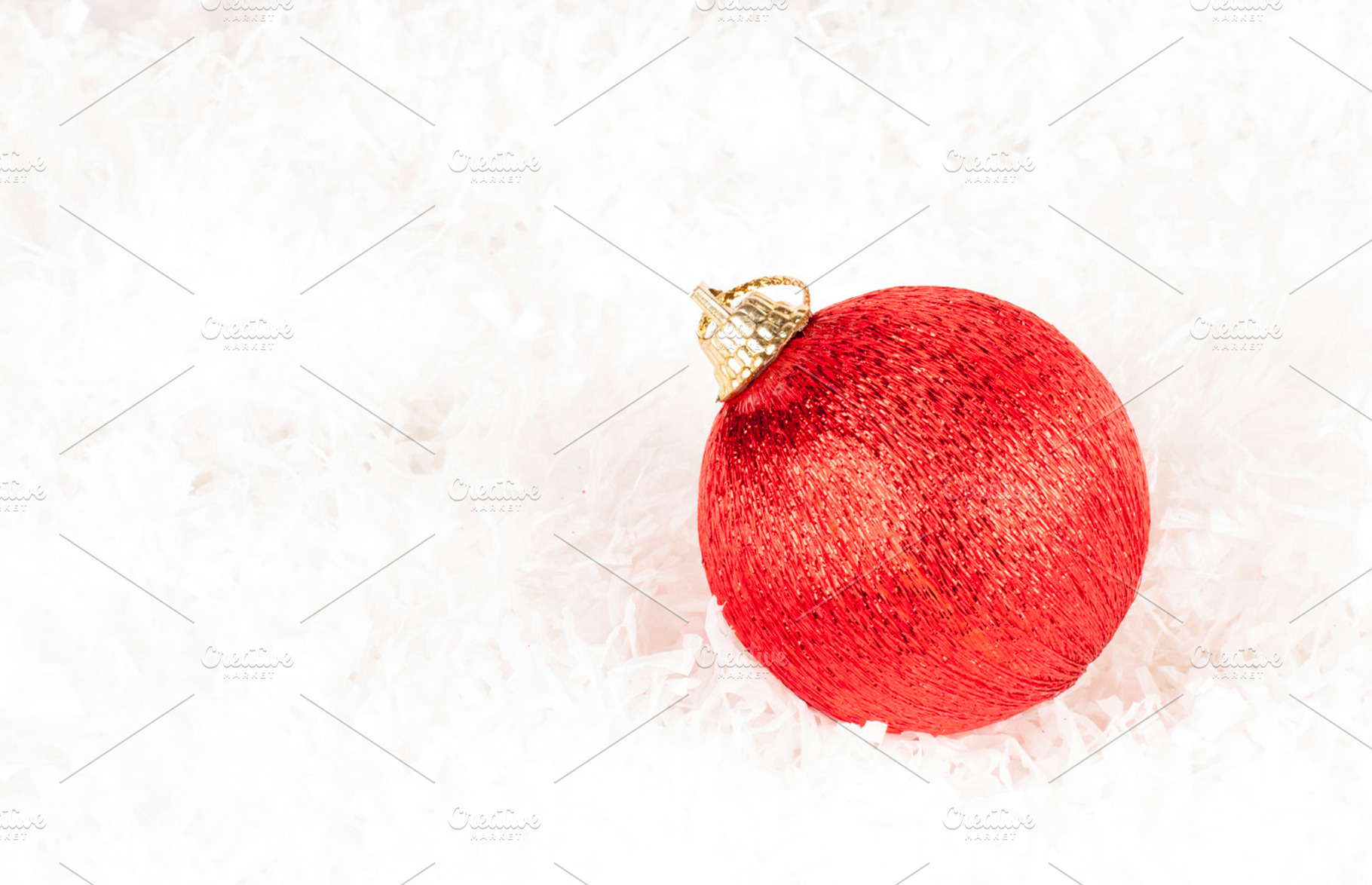 red christmas bauble