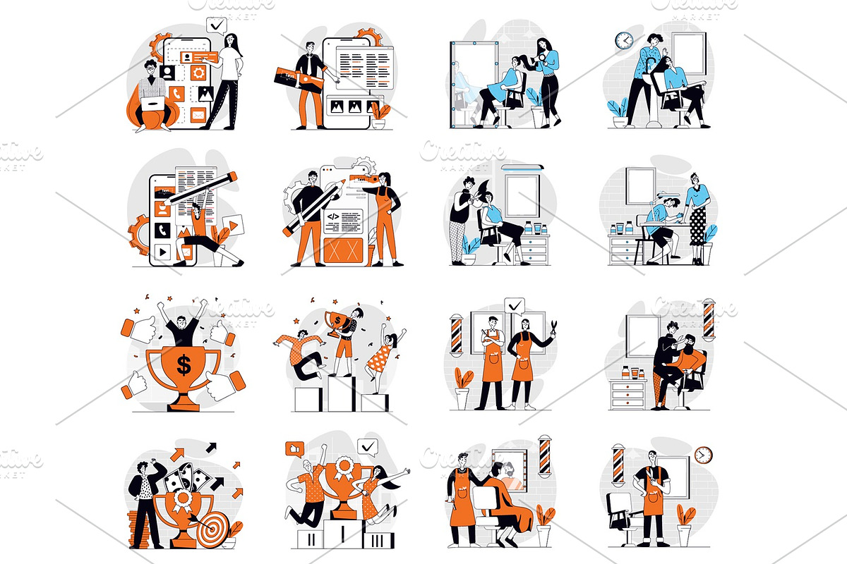 Bundle Concept Illustrations, a Finance Illustration by alexdndz (Photo 2 of 11)