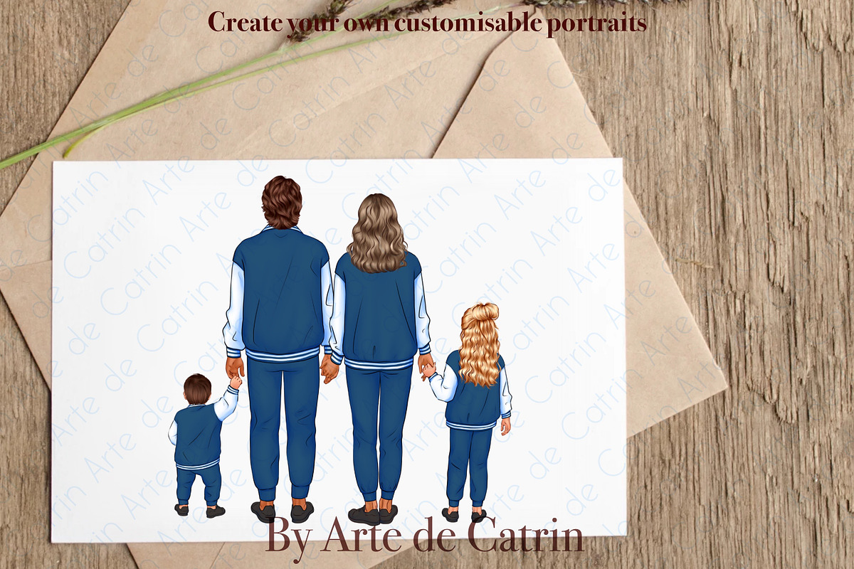 Family Look Clipart, People Clipart, a Person Illustration by ArtedeCatrin (Photo 8 of 11)