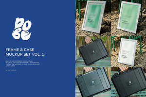 Frame & Case Mockup Set Vol. 1, a Household Mockup by DOBE Studio