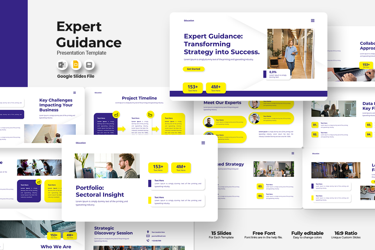 Expert Guidance Google Slides, a Presentation Template by QR Design Studio (Photo 1 of 3)