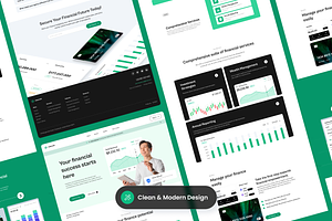 Financial Agency Landing Page