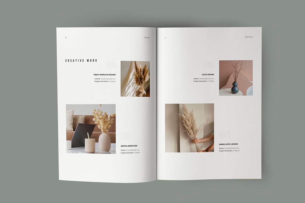 Business Proposal Template, a Brochure Template by HR Studio (Photo 9 of 14)