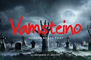 Vamsteino - Horror Brush Font, a Handwritten Font by Dhabee (Thumbnail 1 of 8)